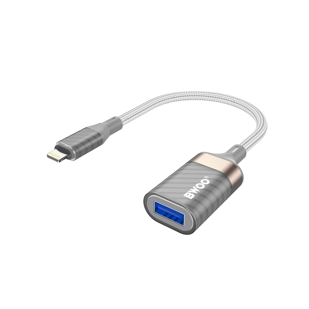 BWOO USB-sovitin Lightning USB-A:lle, 18 cm