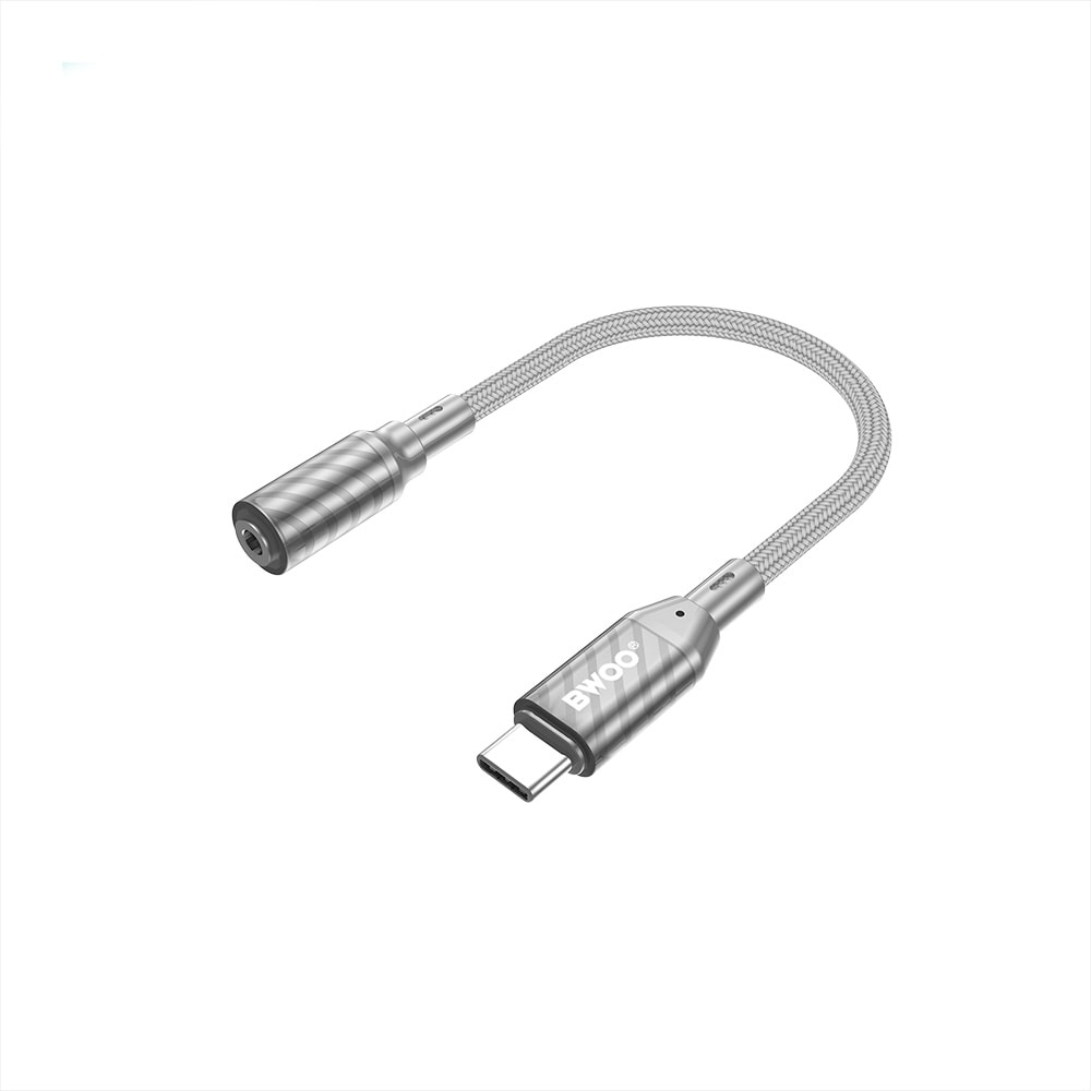 BWOO USB-sovitin USB-C 3,5 mm:n miniliittimeen, 18 cm