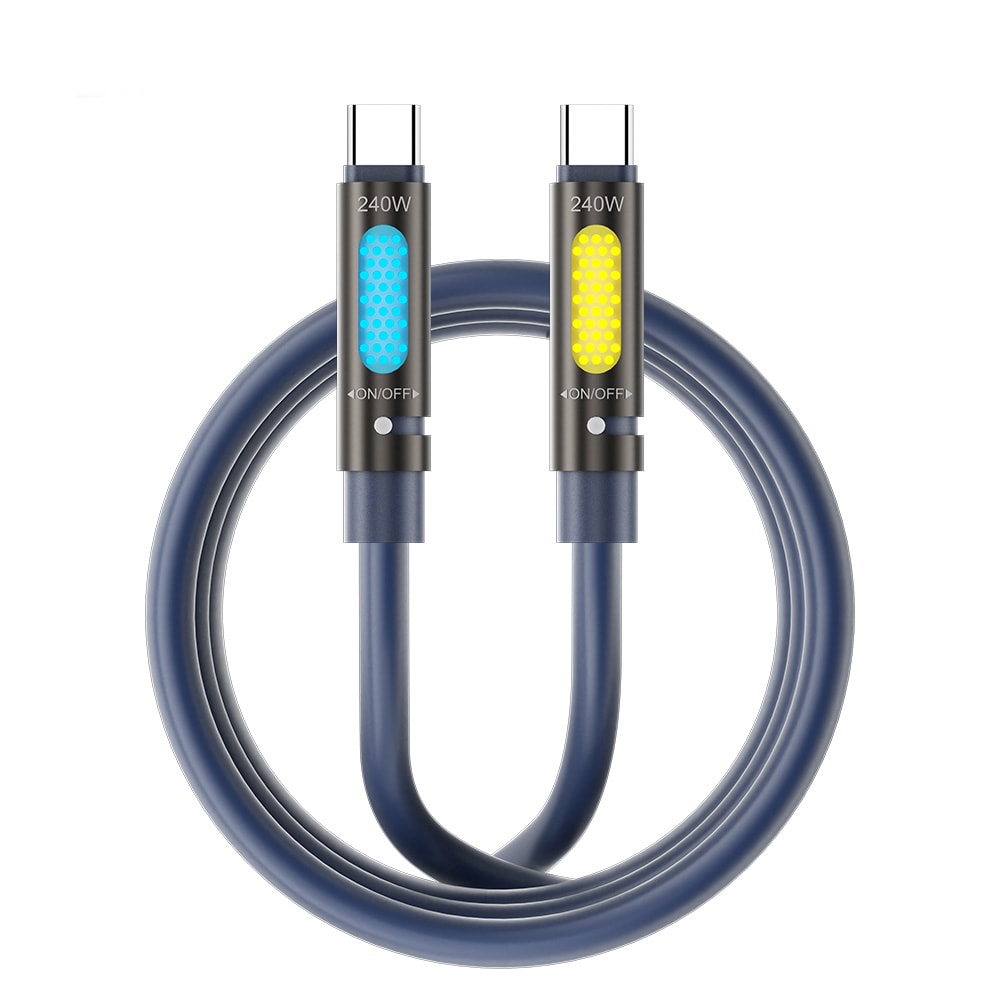 BWOO 240W USB-C-kaapeli LED-valaistuksella ja aromaterapialla - 1,2m