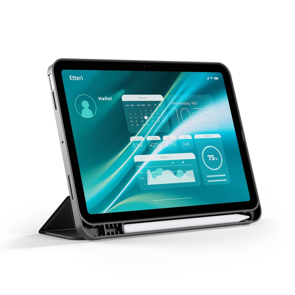 Etteri-kotelo Apple iPad Pro 11" (2024) -mallille – Musta