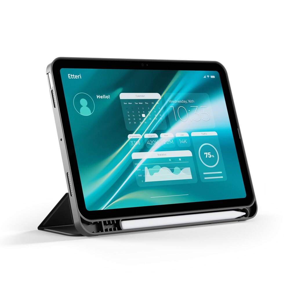 Etteri-kotelo Samsung Galaxy Tab A9 8,7" (2023) -mallille – Musta