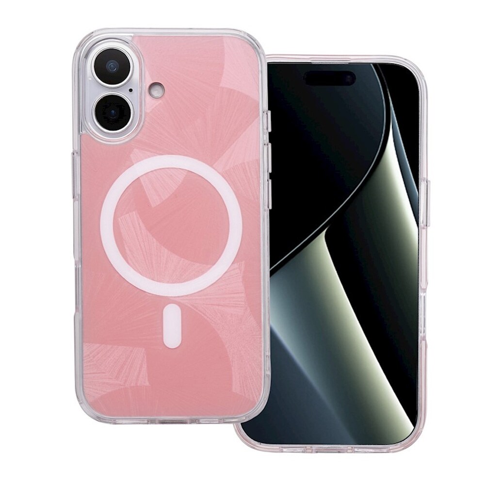 MagSafe-turvakotelolla varustettu takakuori iPhone 17:lle - vaaleanpunainen