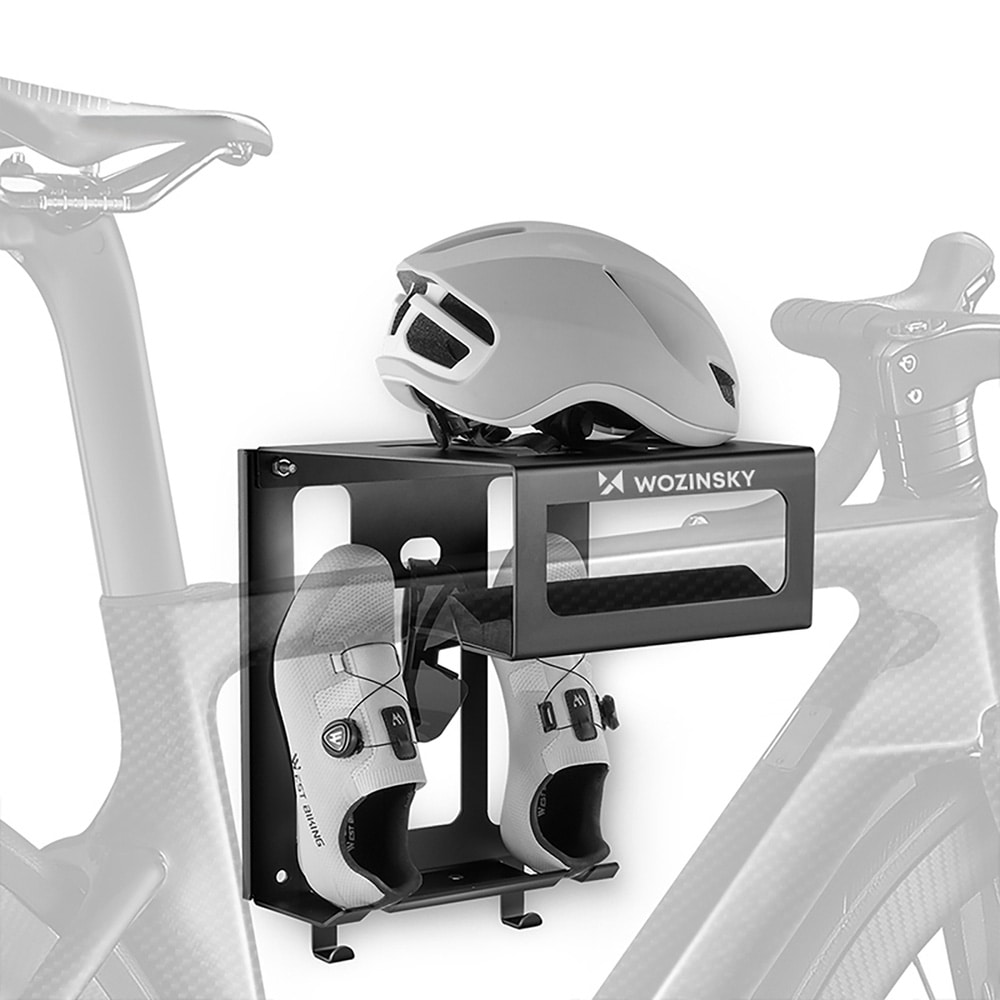 Pyöräteline, jossa on kenkien ja kypärän säilytys - Svart