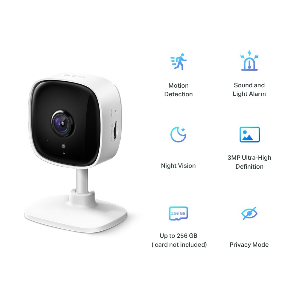 TP-Link Tapo C110 sisäkamera / WiFi-valvontakamera / Full HD 1080p / kamera yönäöllä