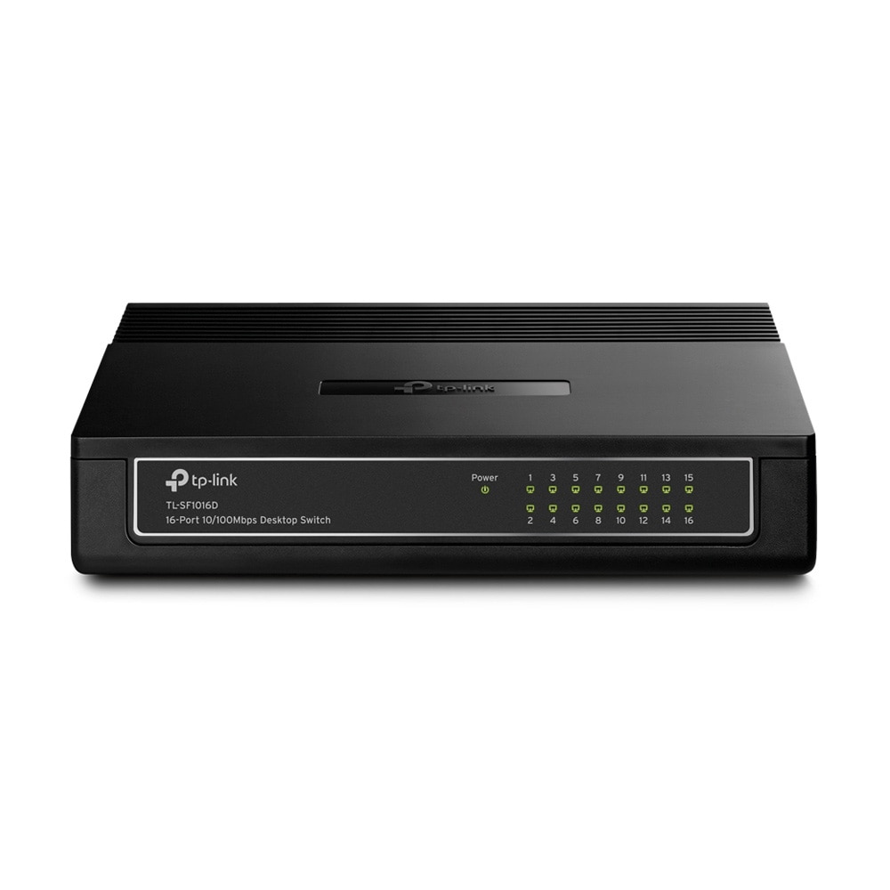 TP-Link TL-SF1016D 16-Porttinen Fast Ethernet Kytkin - 10/100 Mbps Desktop Switch