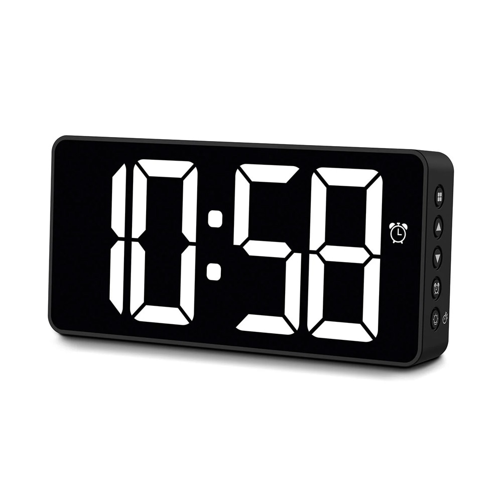 Hama Balin digitaalinen herätyskello / Hama Balin herätyskello suurella näytöllä - Svart