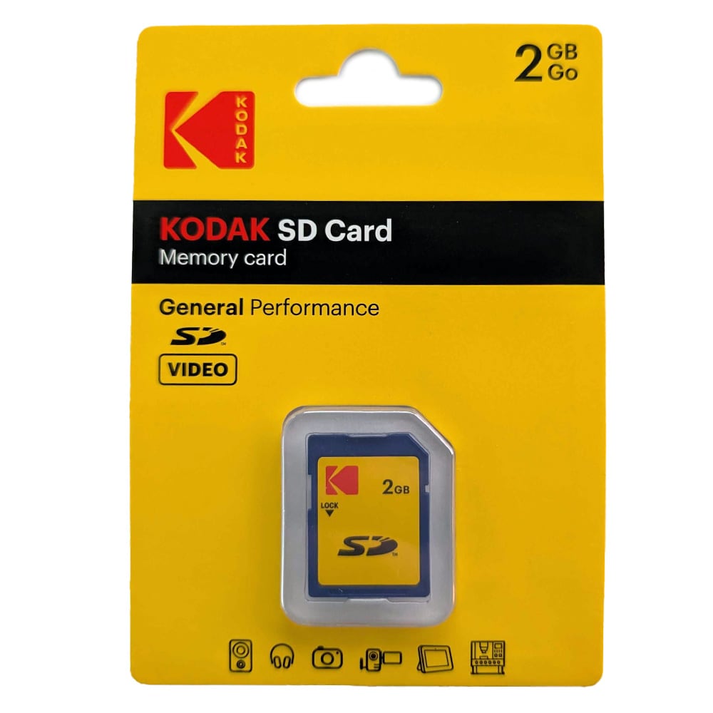 Kodak SD-kortti 2 GB / SD-muistikortti kameraan / SD-muistikortti valokuvaan ja videoon