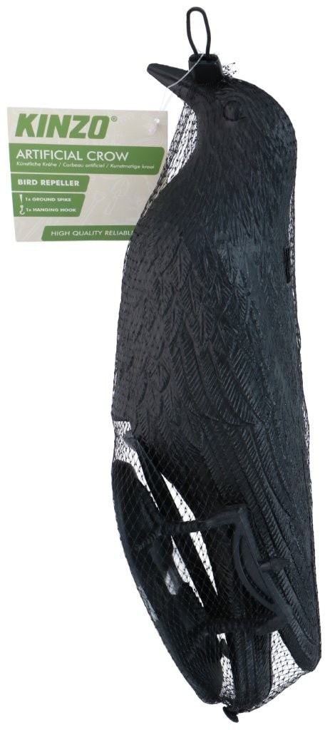 Variksenpelätin varis 32cm / variksenpelätin puutarha / realistinen muovinen varis