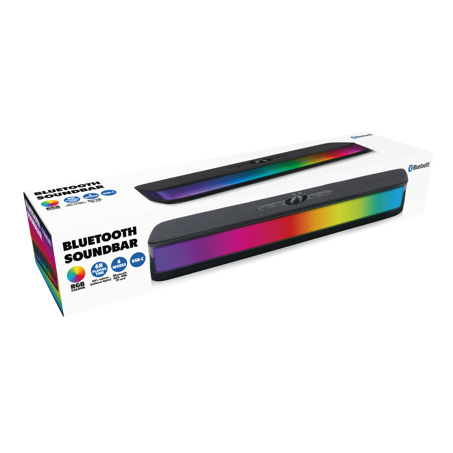 Bluetooth-soundbar RGB LED-valoilla / kompakti soundbar Bluetooth / LED soundbar -kaiuttimet