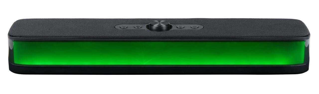 Bluetooth-soundbar RGB-LED-valoilla / kompakti kaiutin valotehosteella / kaiutin musiikkiin, elokuviin ja pelaamiseen