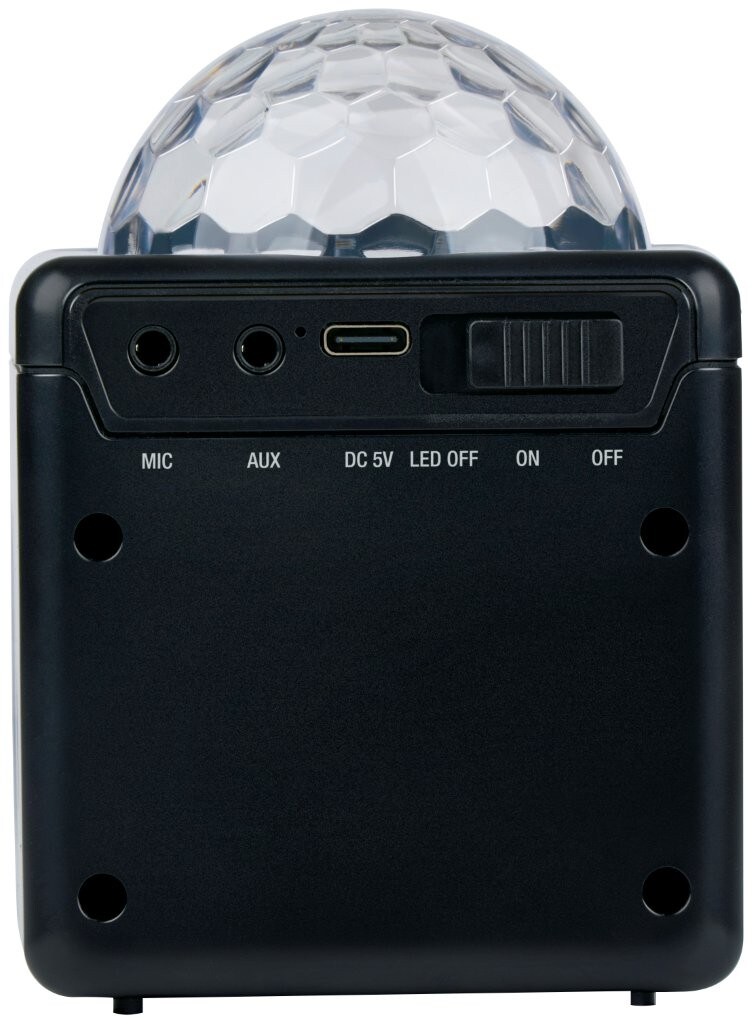 Bluetooth-kaiutin, jossa on LED-juhlavalo / Bluetooth-kaiutin diskopallo RGB / kannettava juhlakaiutin