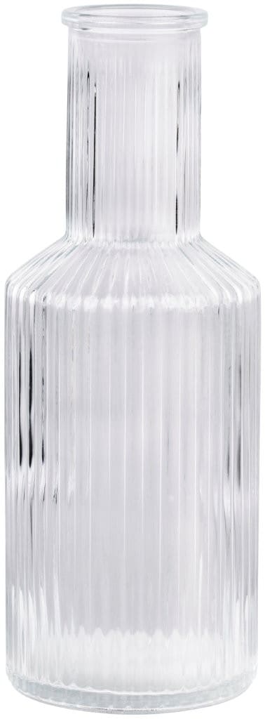 Uurrettu karahvi 800 ml / lasinen karahvi vedelle ja viinille / tarjoilukarahvi juomille / tarjoilukarahvi pöytätarjoiluun