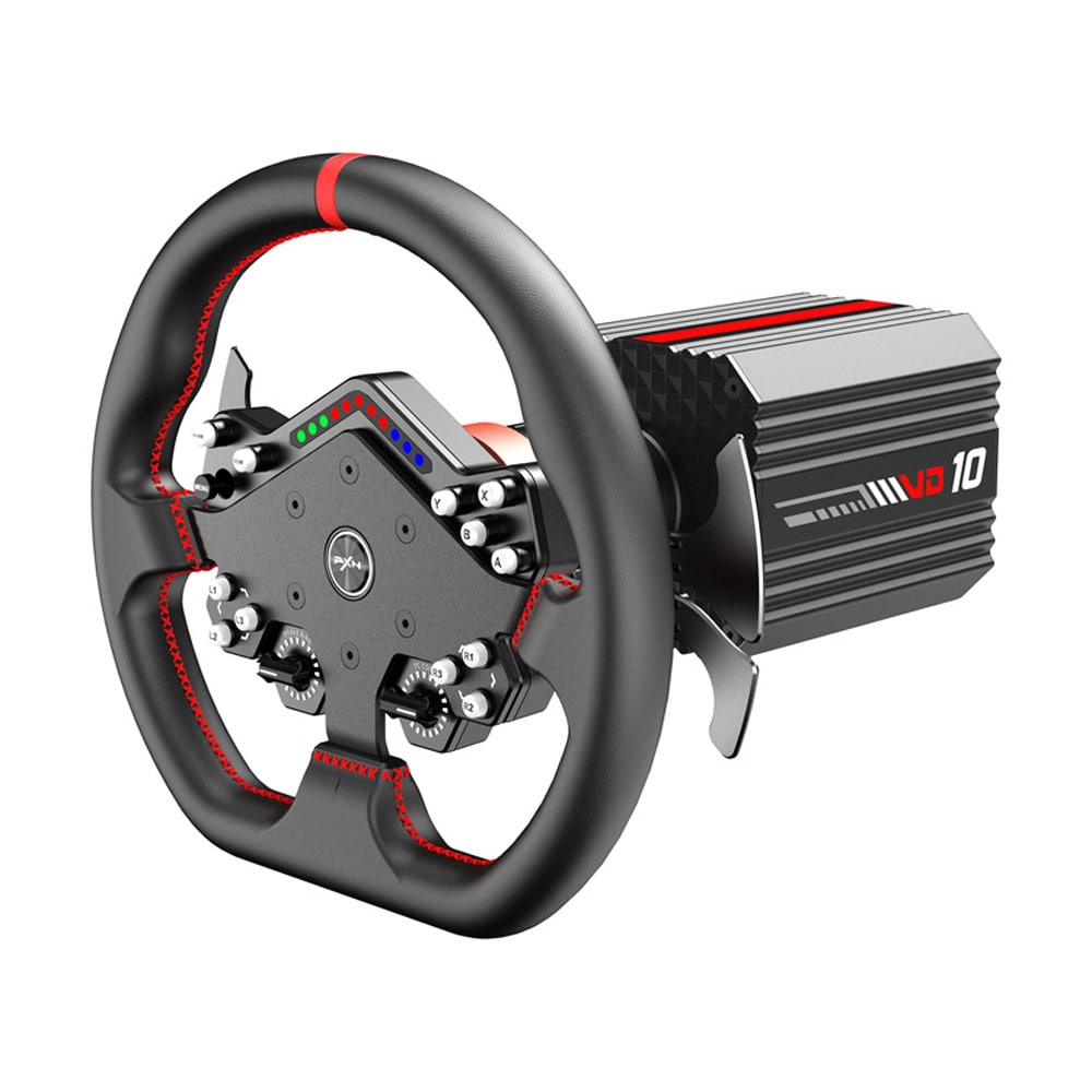 PXN VD10 DS Direct Drive ohjauspyörä ja ohjauspyörän pohja / kilpa-ajosimulaattori ohjauspyörä 10 Nm / simracing kit PC:lle