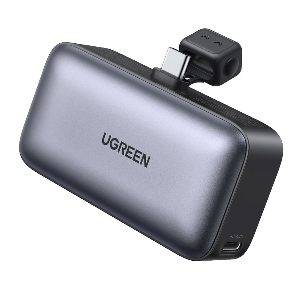Ugreen Powerbank 5000mAh, jossa on sisäänrakennettu USB-C-liitin
