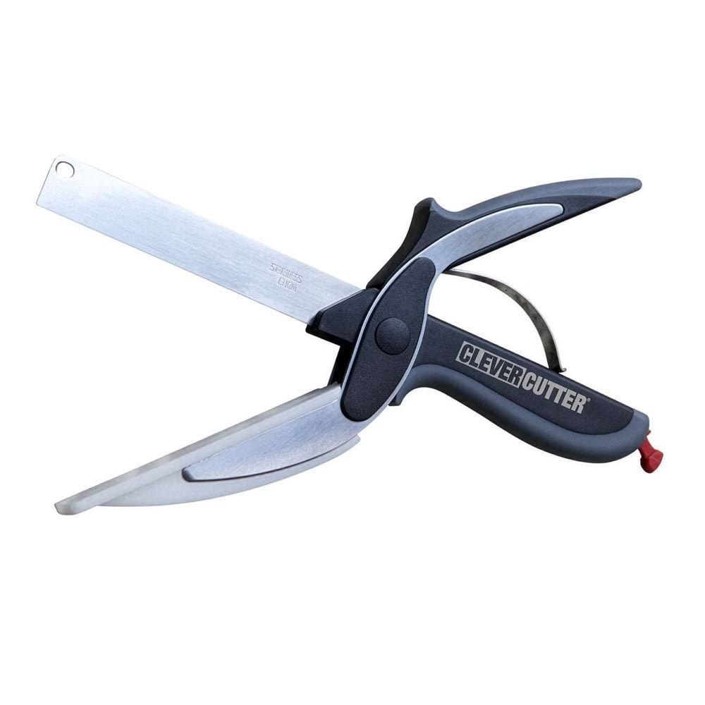 Clever Cutter 2-in-1 keittiösakset / keittiösakset, joissa on terä / sakset, joissa on integroitu leikkuulauta