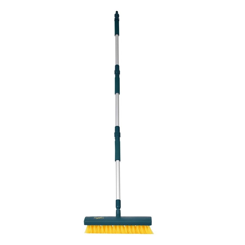 Gardirex suihkuharja säädettävällä kahvalla / puhdistusharja vesisuihkuilla / ulkoharja terassille ja kivilaatoille