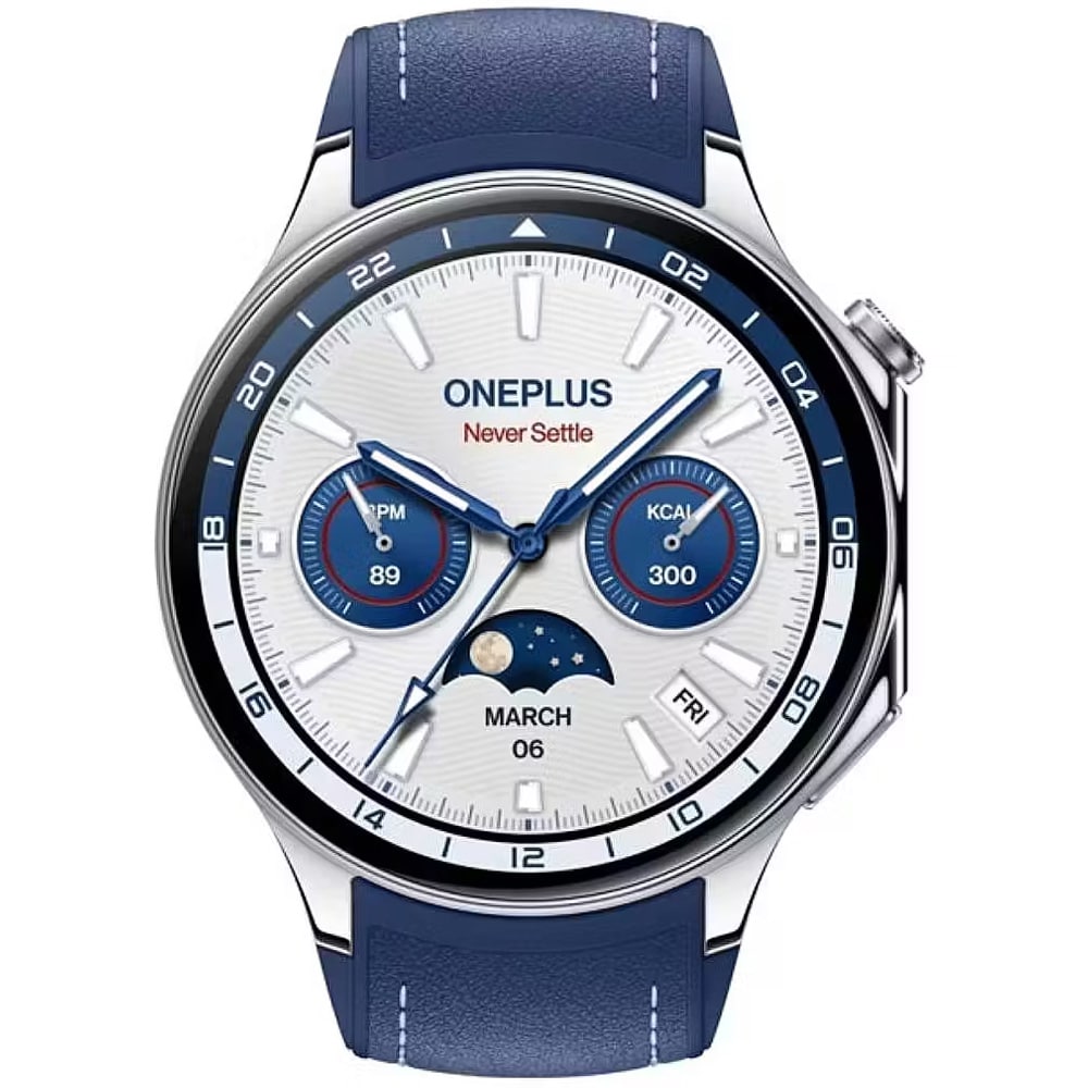 OnePlus Watch 2 / älykello Wear OS:llä / kuntokello GPS:llä - Nordic Blue - pohjoismainen sininen