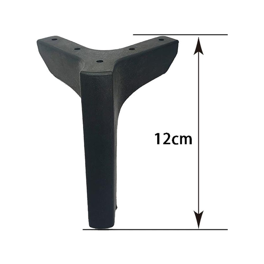 Muoviset huonekalujalat 12cm 10-pack - Svart / muoviset huonekalujalat / huonekalujen tukijalat