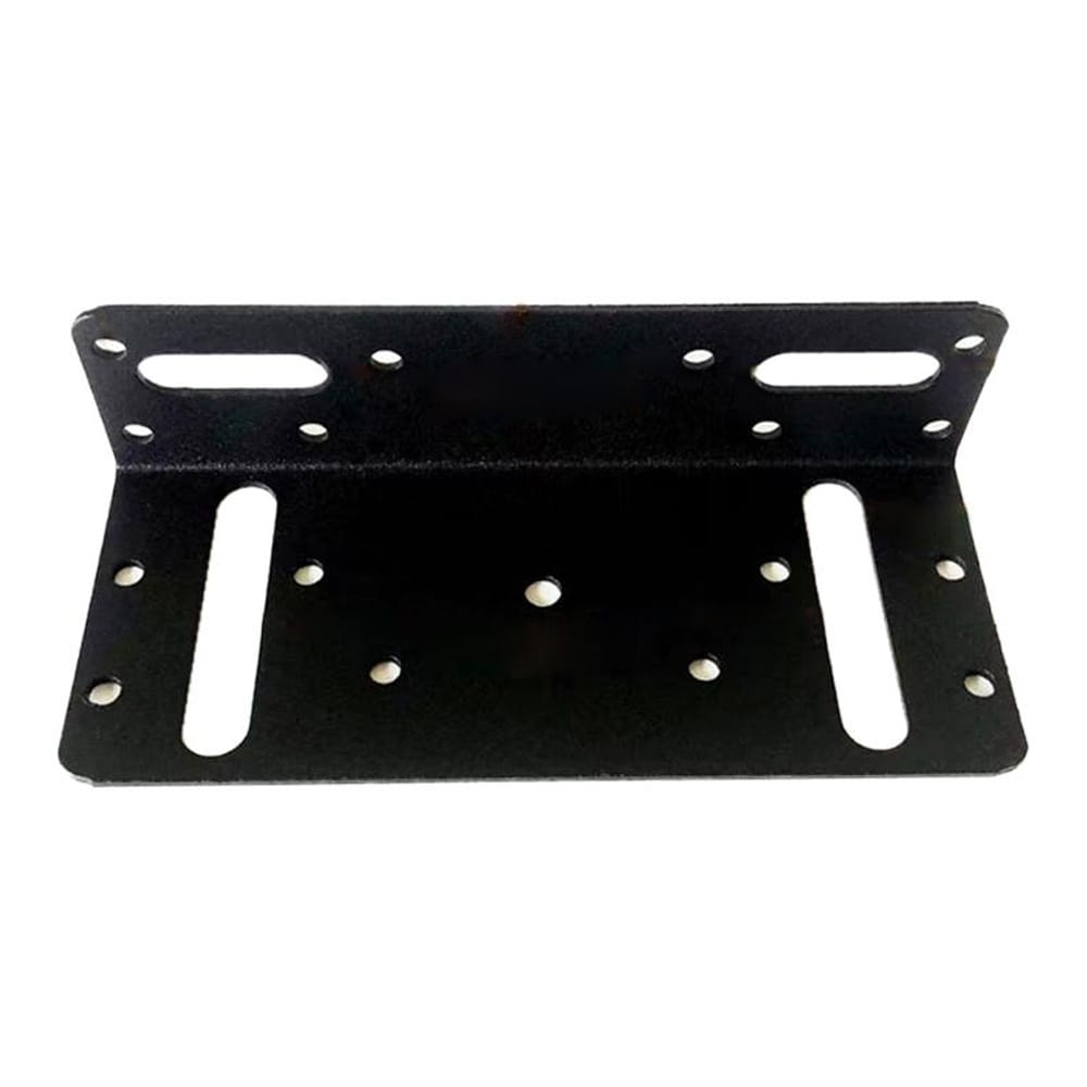 Kulmaraudat 145 x 61 x 42 mm huonekaluihin 10 kpl / mustat / metalliset L-liittimet