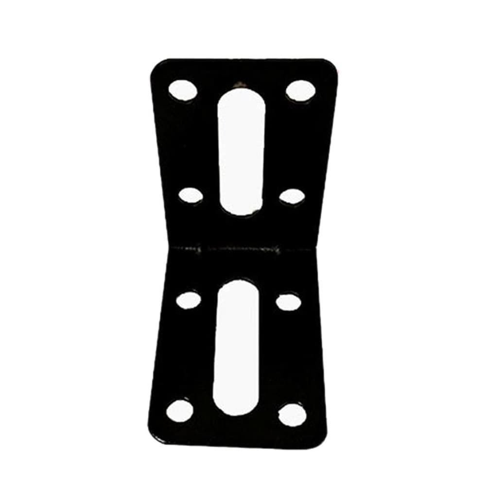Kulmarauta 38x55mm huonekaluihin 10-pack - Svart / kulmaliittimet metalli / L-liittimet huonekaluihin