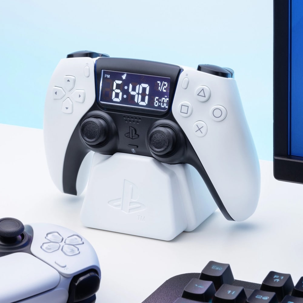Paladone PlayStation herätyskello DualSense-muotoilulla – digitaalinen kello