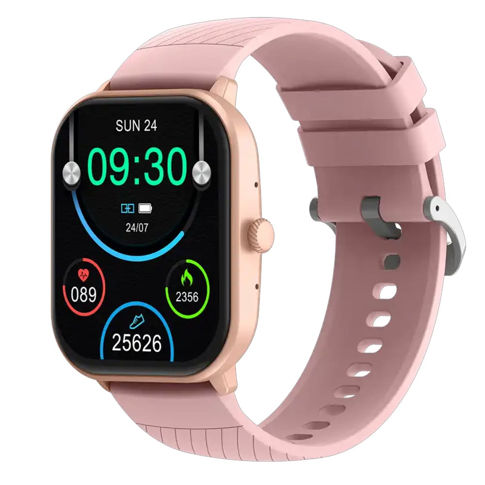 Denver älykello AMOLED-näytöllä / Bluetooth-älykello, jossa on terveysanturit - vaaleanpunainen väri