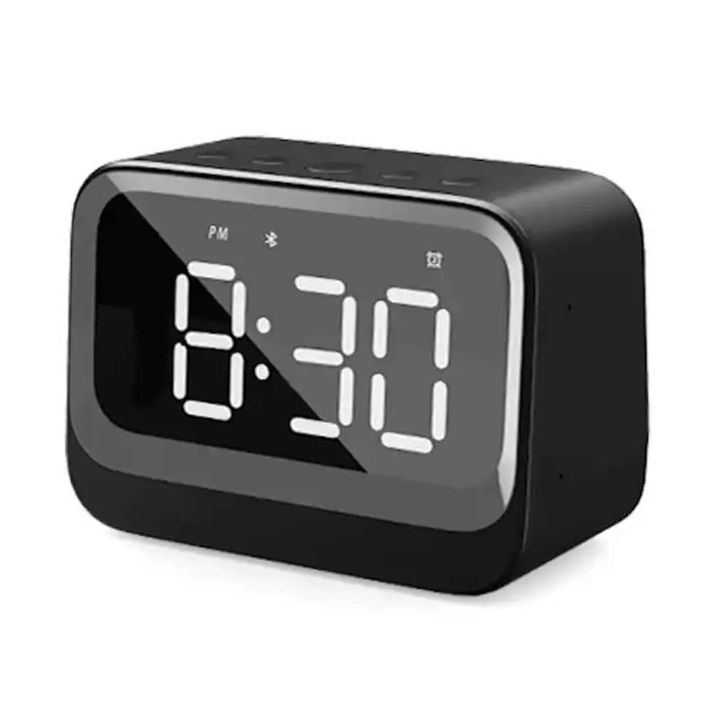 Denver herätyskello Bluetooth-kaiuttimella / digitaalinen herätyskello kaiuttimella - Svart