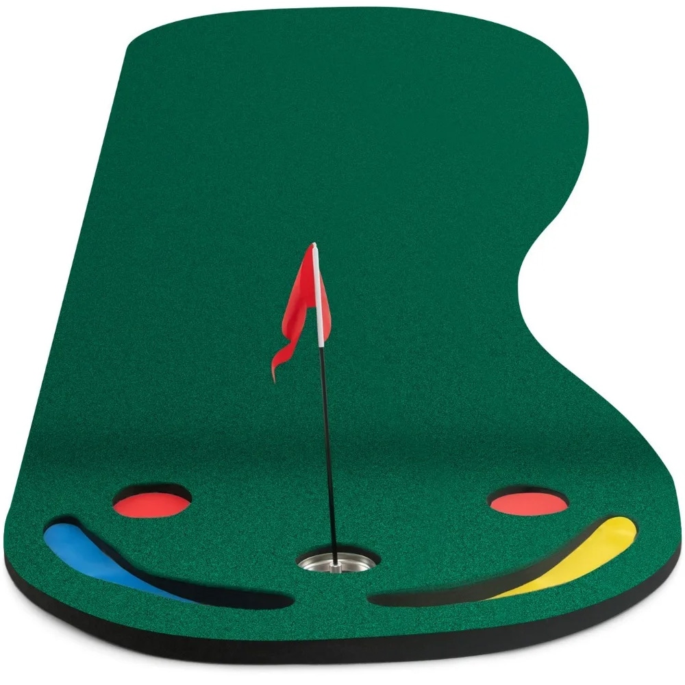 Golf Putting Green 3 m – puttimatto, jossa on 3 reikää ja esteitä sisä- ja ulkokäyttöön