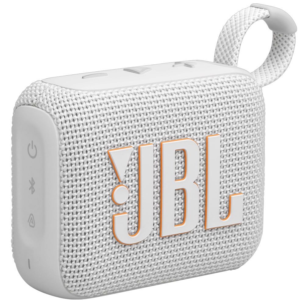 JBL Go 4 kannettava Bluetooth-kaiutin – IP67, valkoinen langaton minikaiutin