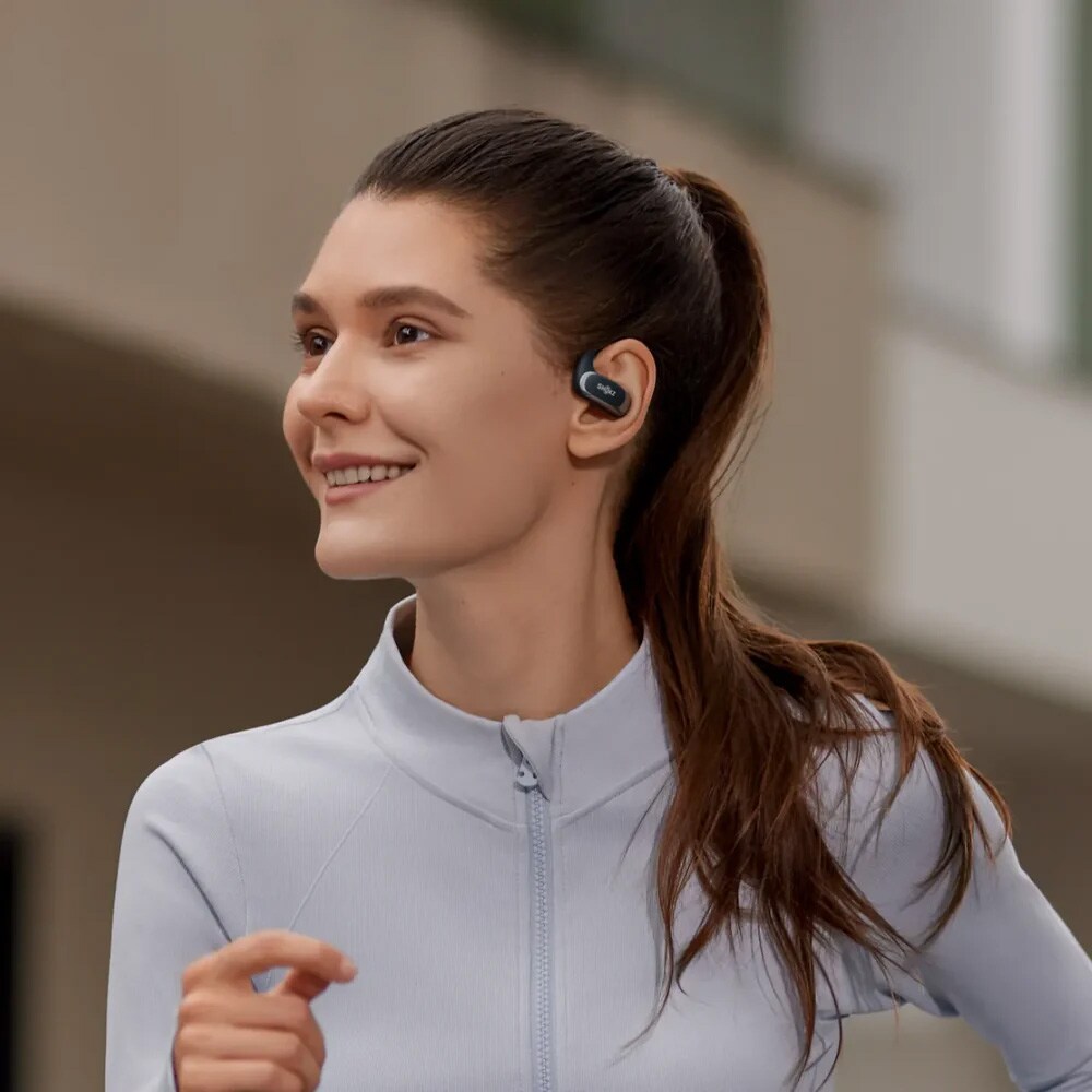 Shokz OpenFit Air langattomat kuulokkeet – avoimet urheilukuulokkeet Bluetoothilla
