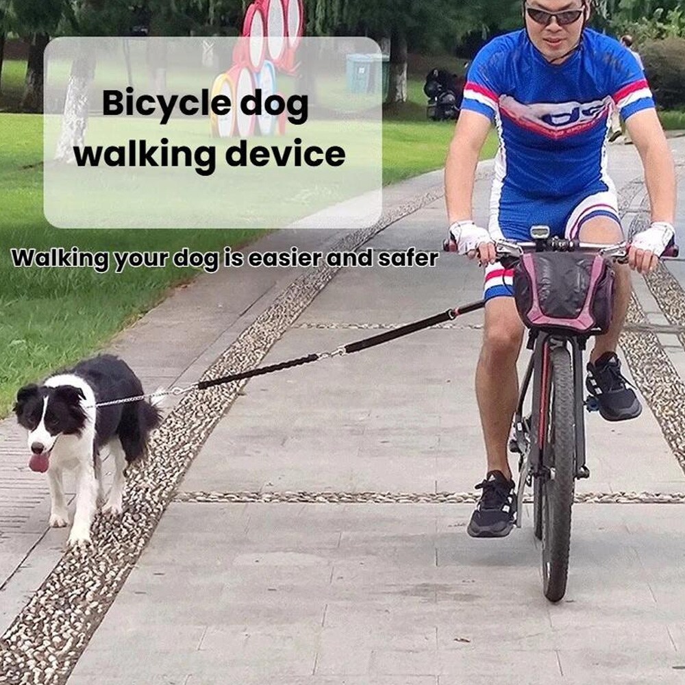 Pyöräilytalutin koiralle / handsfree-talutin / joustava talutushihna / pyöräkiinnike