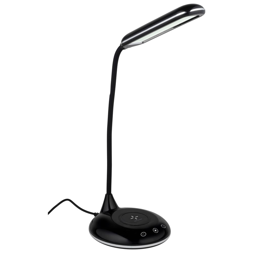 LED-pöytävalaisin 10 W:n langattomalla latauksella / himmennettävä valaisin kosketusohjauksella / USB-lataus