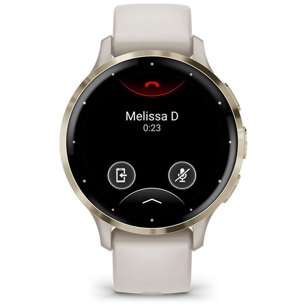 Garmin Venu 3S -älykello 41 mm Ivory – urheilukello / treenikello AMOLED-kosketusnäytöllä