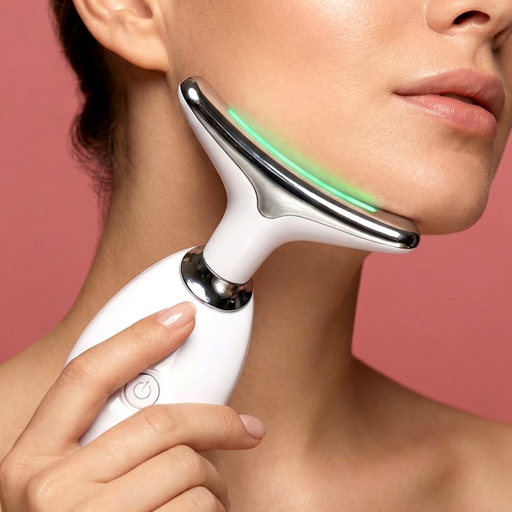 EMS-kasvohierontalaite LED-valohoidolla – hierontalaite / lifting-laite / ihonhoitolaite