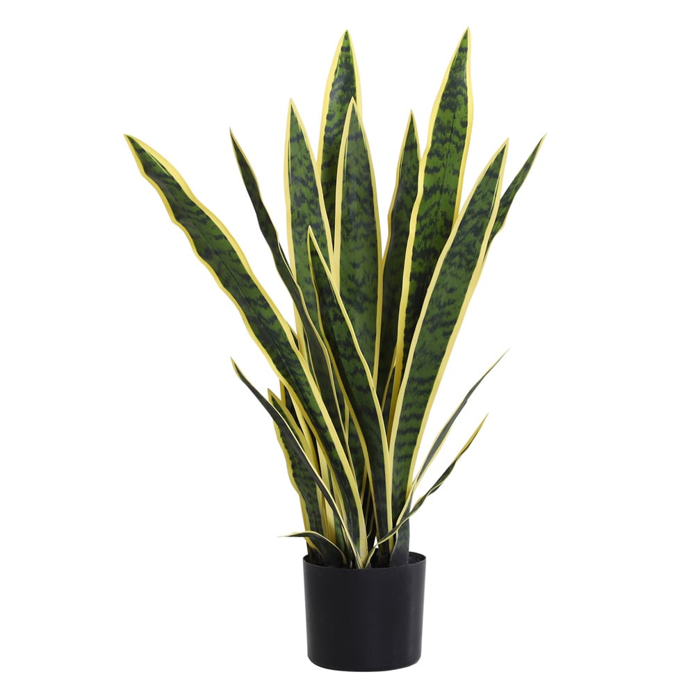 Sansevieria anopinkieli tekokasvi ruukussa 77 cm / keinotekoinen viherkasvi / huoltovapaa sisustuskasvi