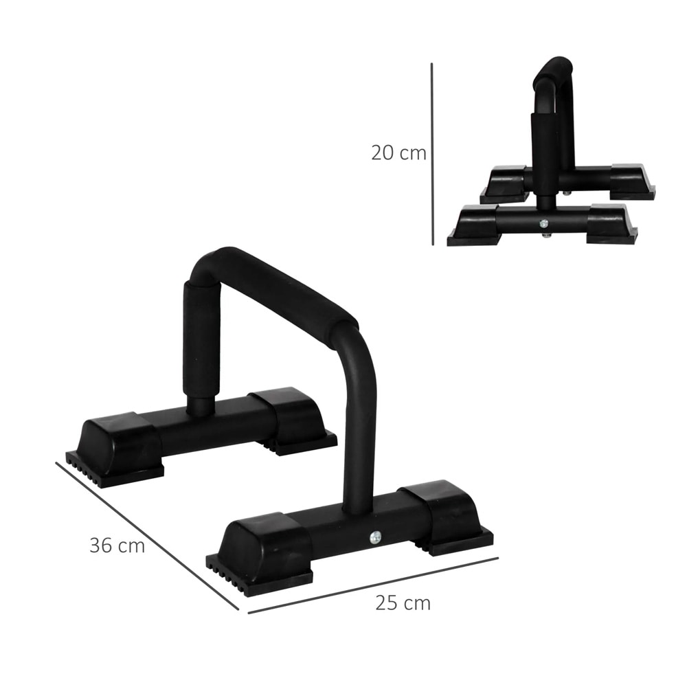 Punnerruskahvat 2 kpl / teräksiset push up -kahvat / liukumattomat treenikahvat / 120 kg