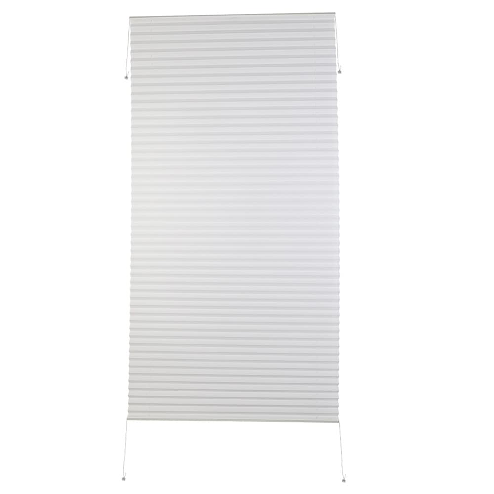 Pliseerattu verho 30 x 100 cm / laskosverho / ylhäältä alas, alhaalta ylös -verho / näkösuoja - valkoinen