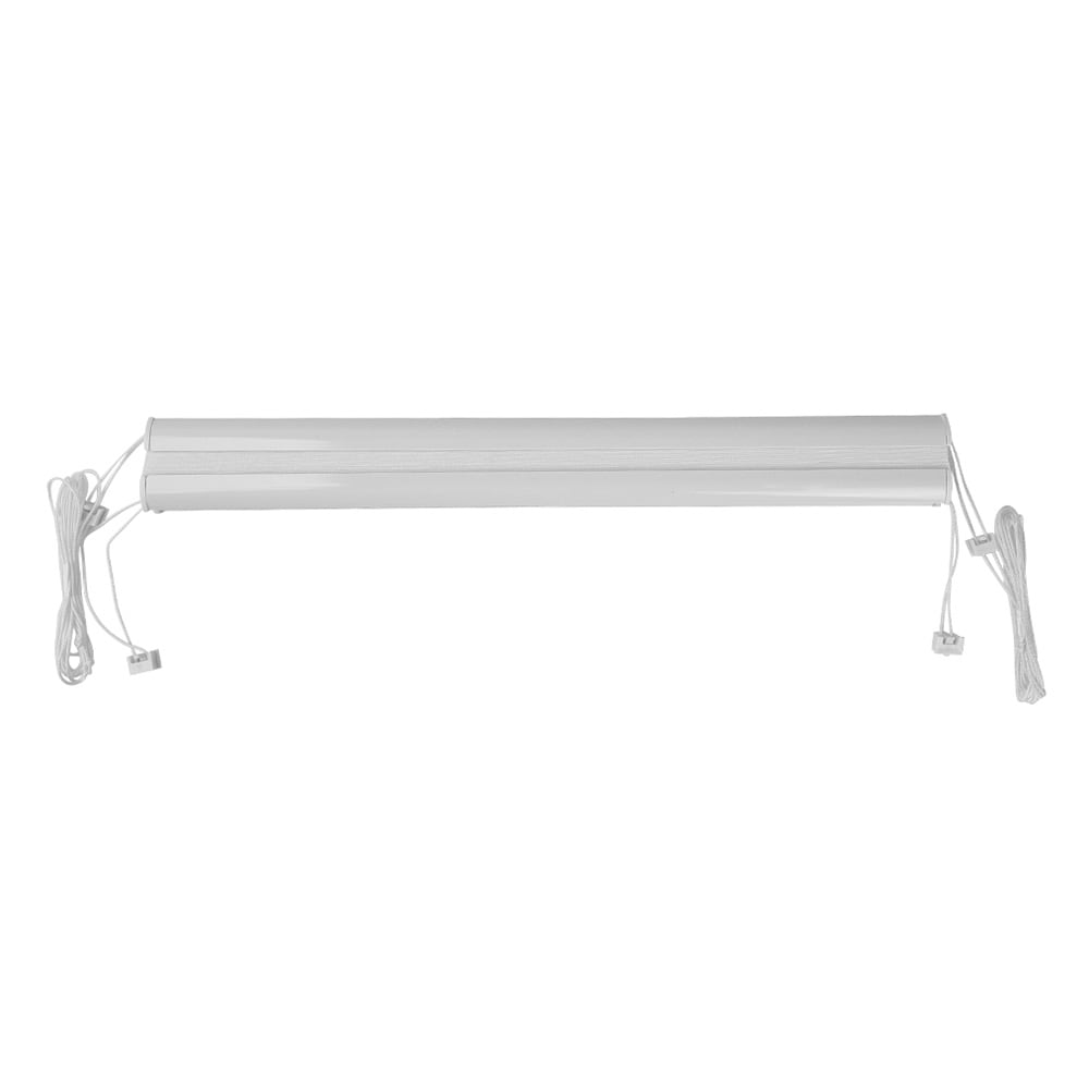 Pliseerattu verho 30 x 100 cm / laskosverho / ylhäältä alas, alhaalta ylös -verho / näkösuoja - valkoinen