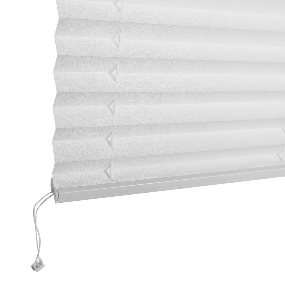Pliseerattu verho 50 x 120 cm / laskosverho / ylhäältä alas, alhaalta ylös -verho / näkösuoja - valkoinen