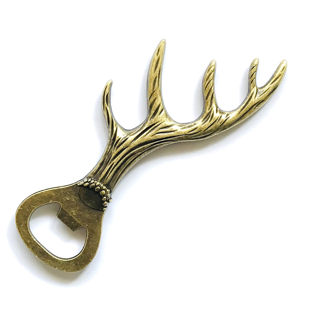 Horn pullonavaaja / metalli pullonavaaja / koristeellinen sinkkiseos pullonavaaja