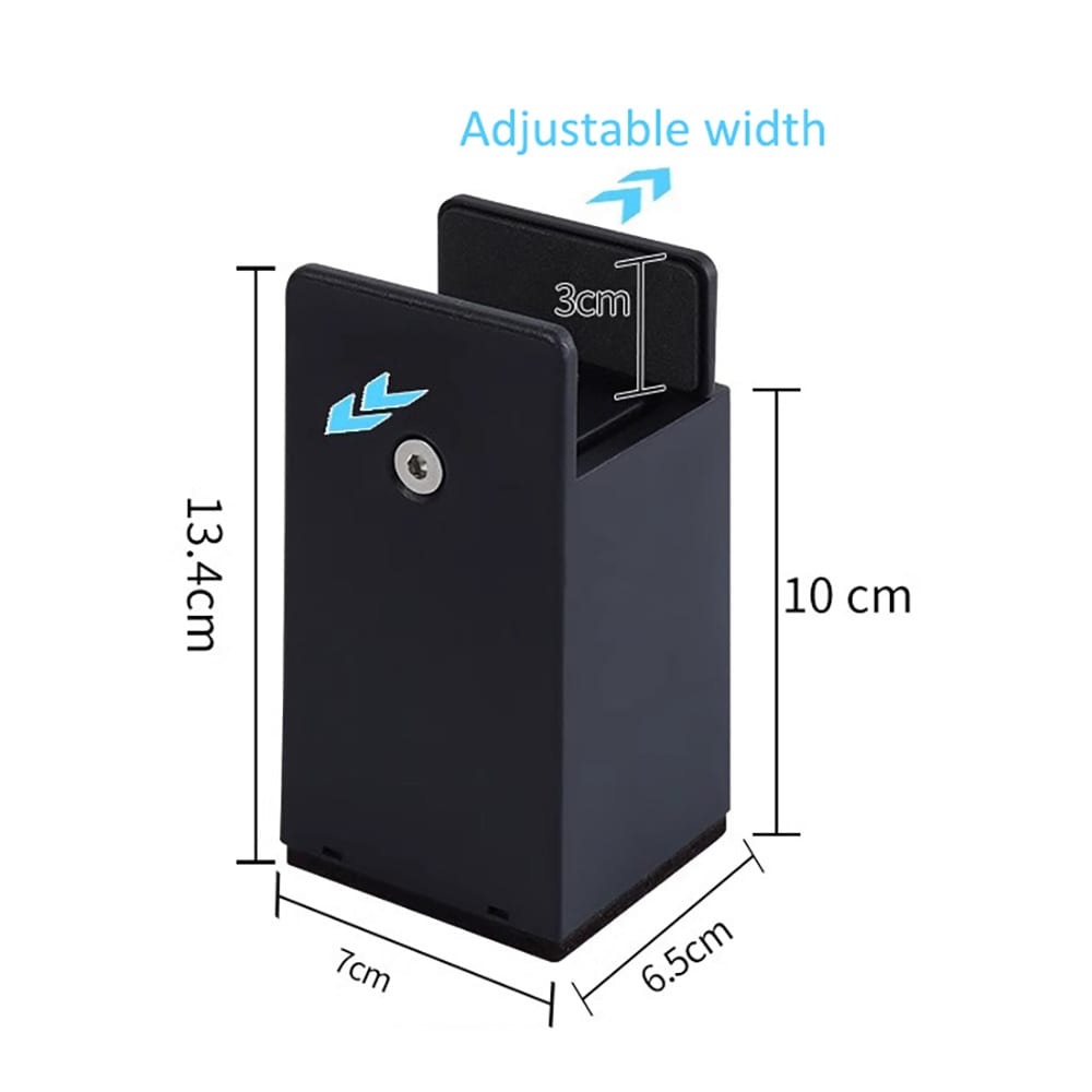 Säädettävä kalusteiden nousutuki 100 mm / kalusteiden nousutuki 30-50 mm / kalusteiden nousupalikat 4-pack - Svart