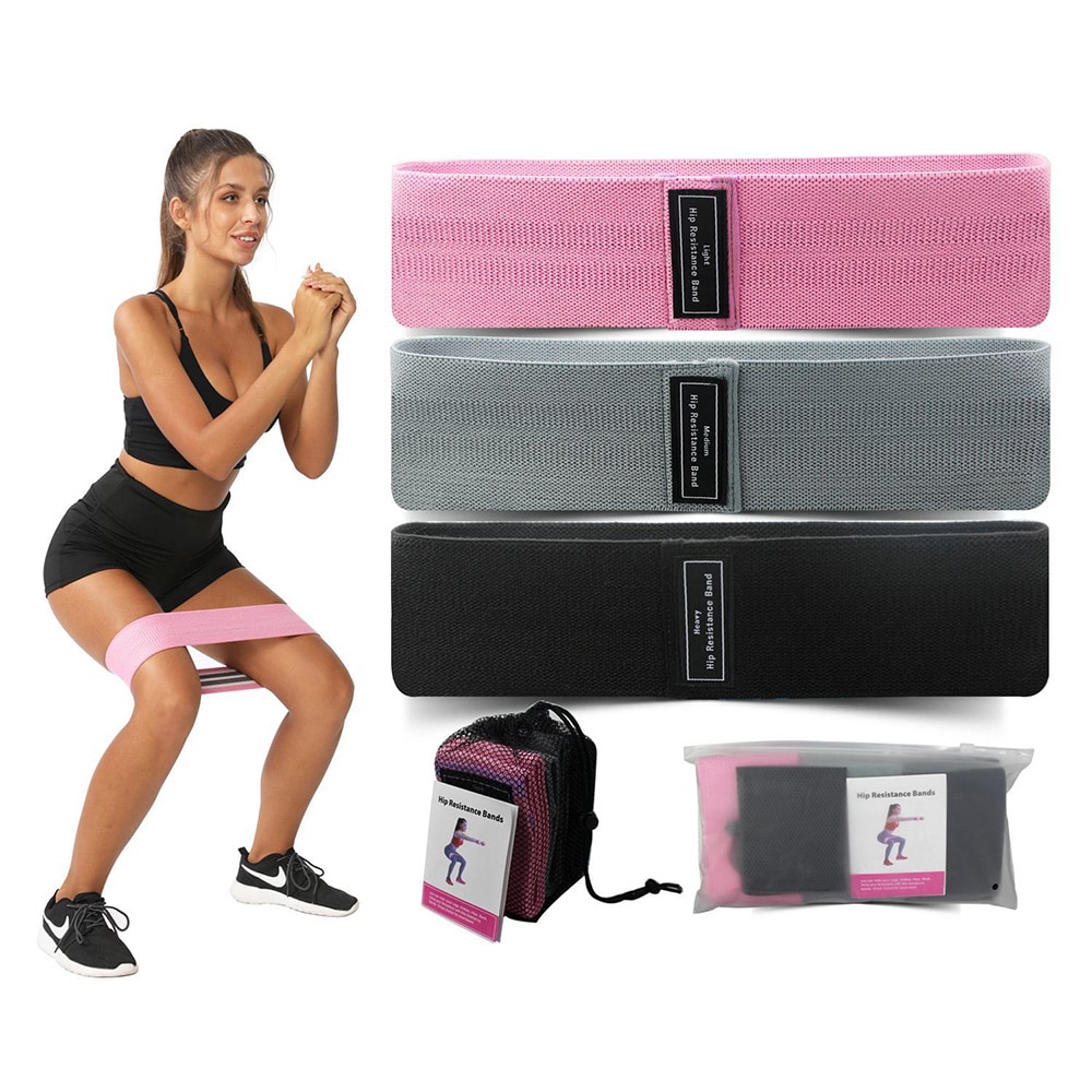 3-pack vastusnauhat / harjoitusnauhasarja / vastusnauhat / booty nauhat