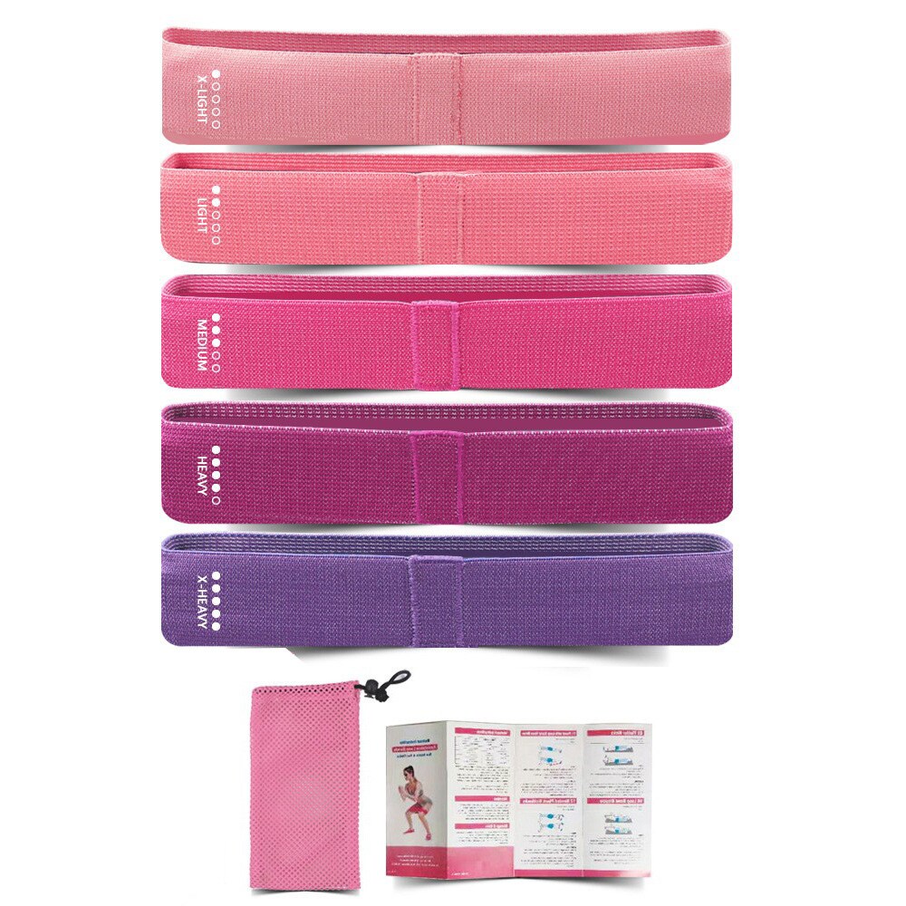 5-pack vastusnauhat / mini vastusnauhat / harjoitusnauhasarja / booty nauhat / booty nauhat