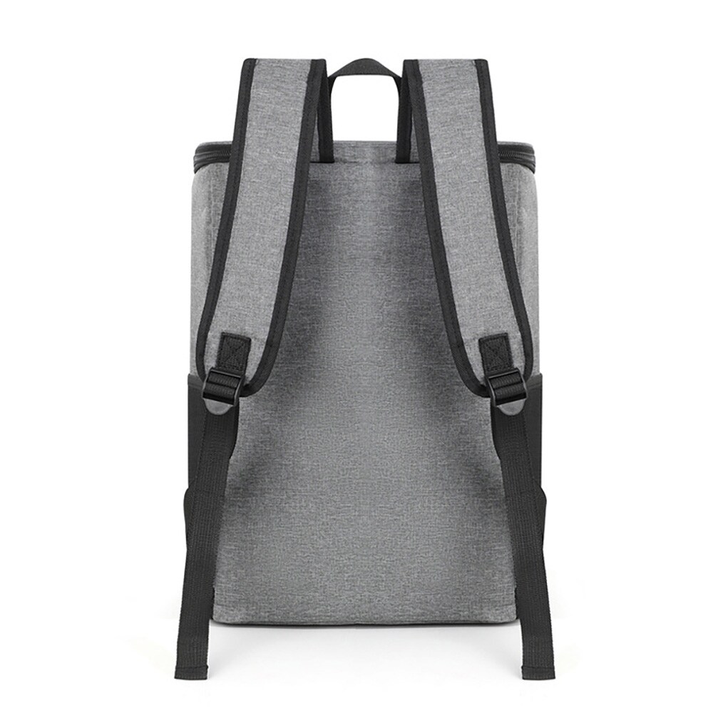 Jäähdytysreppu eristetty 28 cm / kylmälaukku reppu kapea / lounas reppu / kylmälaukku reppu / ruokareppu - Harmaa - Harmaa
