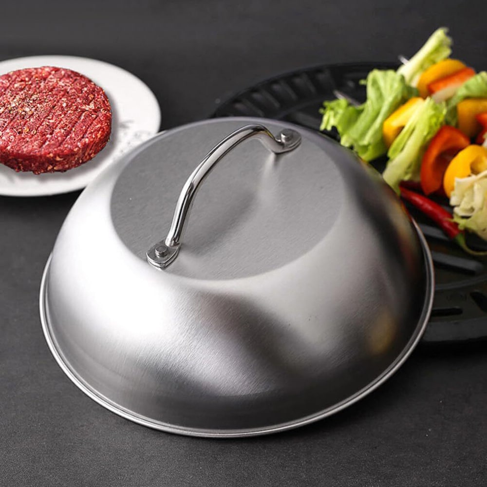 Ruokakuppi ruostumatonta terästä 22,5 cm / tarjoilukuppi ruoka / kansi tarjoiluun / lämpöä pitävä kuppi / keittiökuppi / keittiökuppi