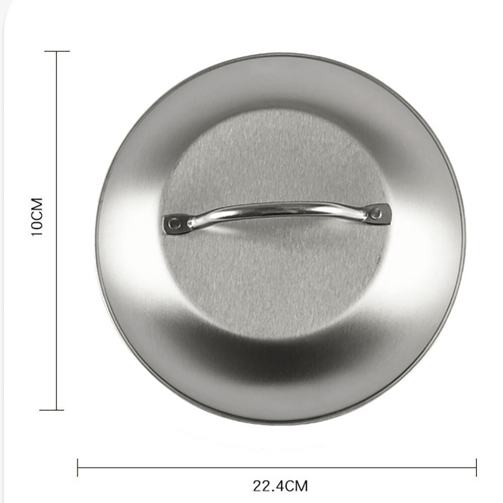Ruokakuppi ruostumatonta terästä 22,5 cm / tarjoilukuppi ruoka / kansi tarjoiluun / lämpöä pitävä kuppi / keittiökuppi / keittiökuppi