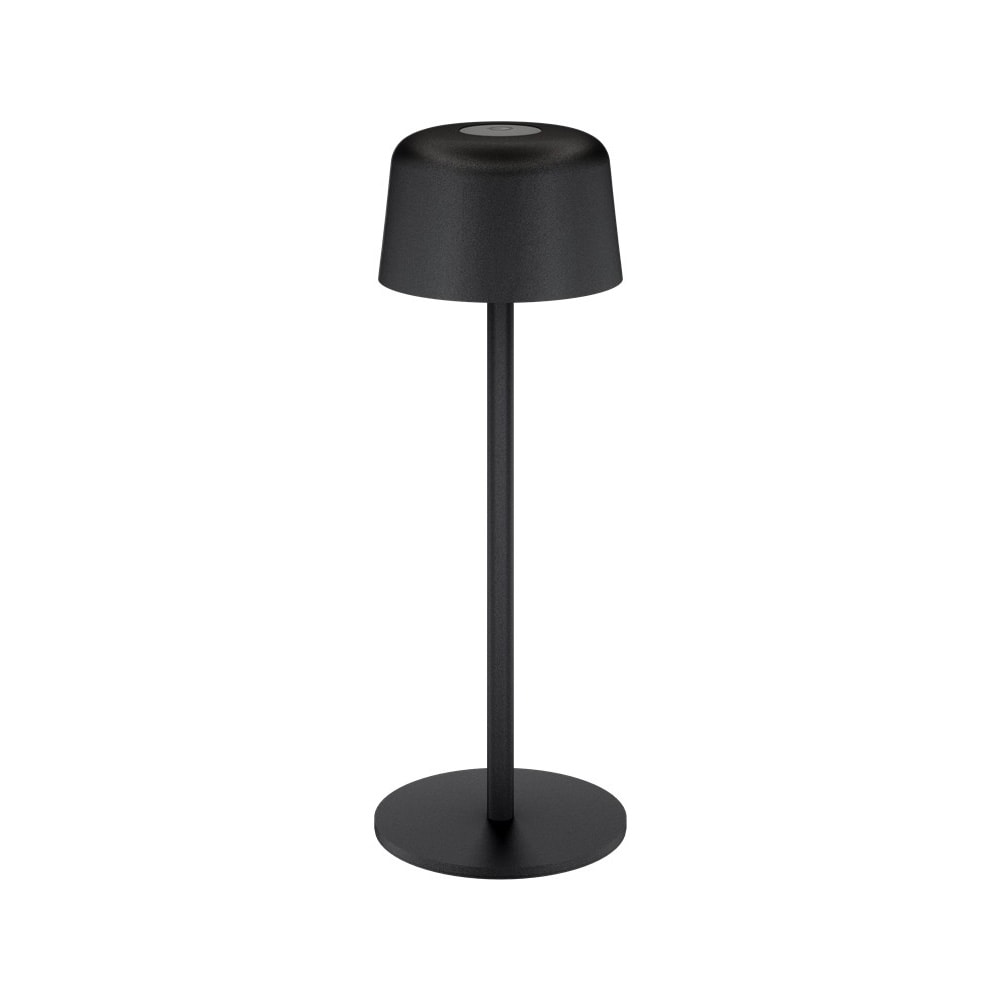 Langaton LED-pöytävalaisin 25 cm / kosketusohjaus / himmennettävä / 150 lm / 3000 K / ladattava / IP44 - Svart