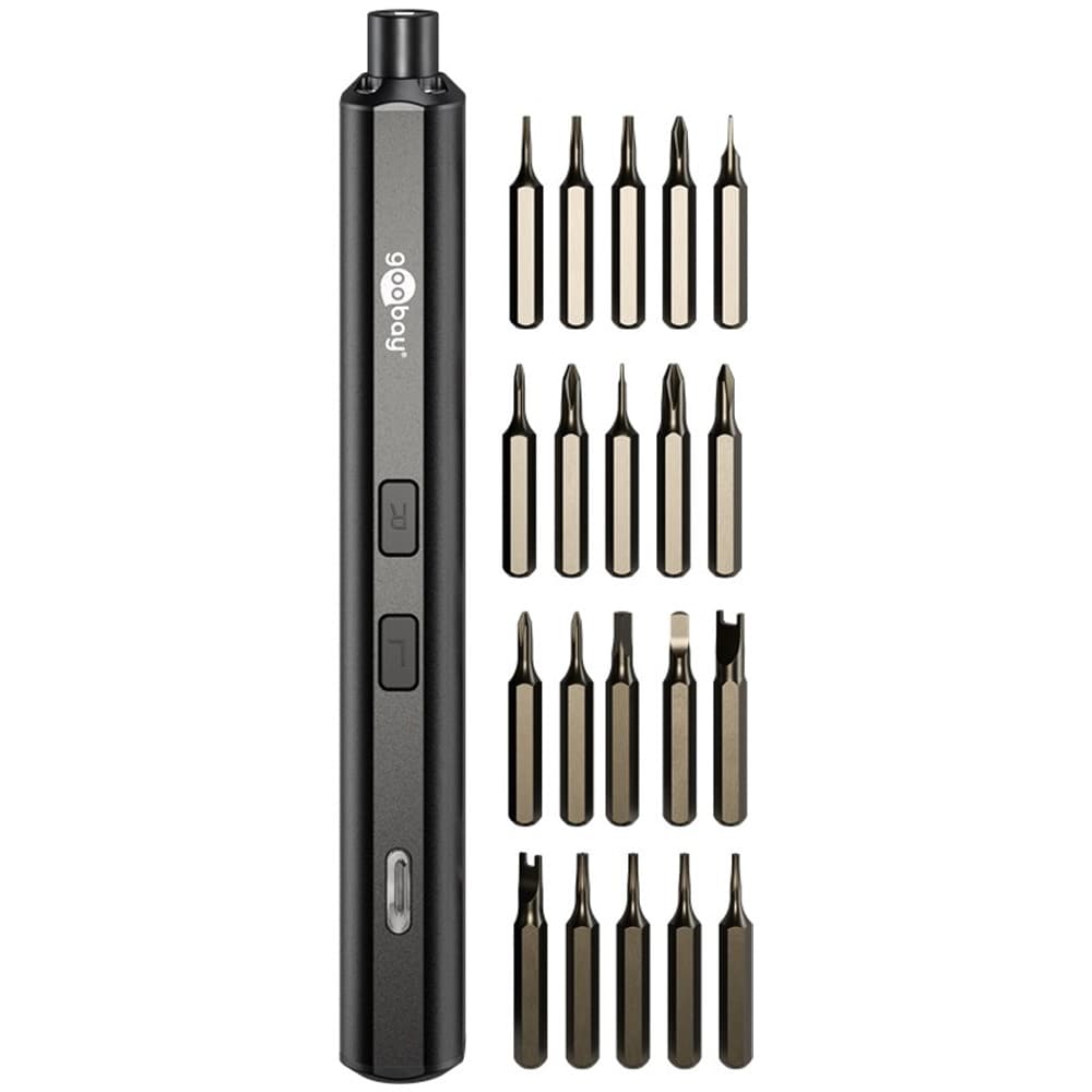 Sähköinen tarkkuusruuvimeisseli 20 kärjellä – USB-C ladattava ruuvimeisselisarja elektroniikan korjaukseen ja tarkkuustöihin