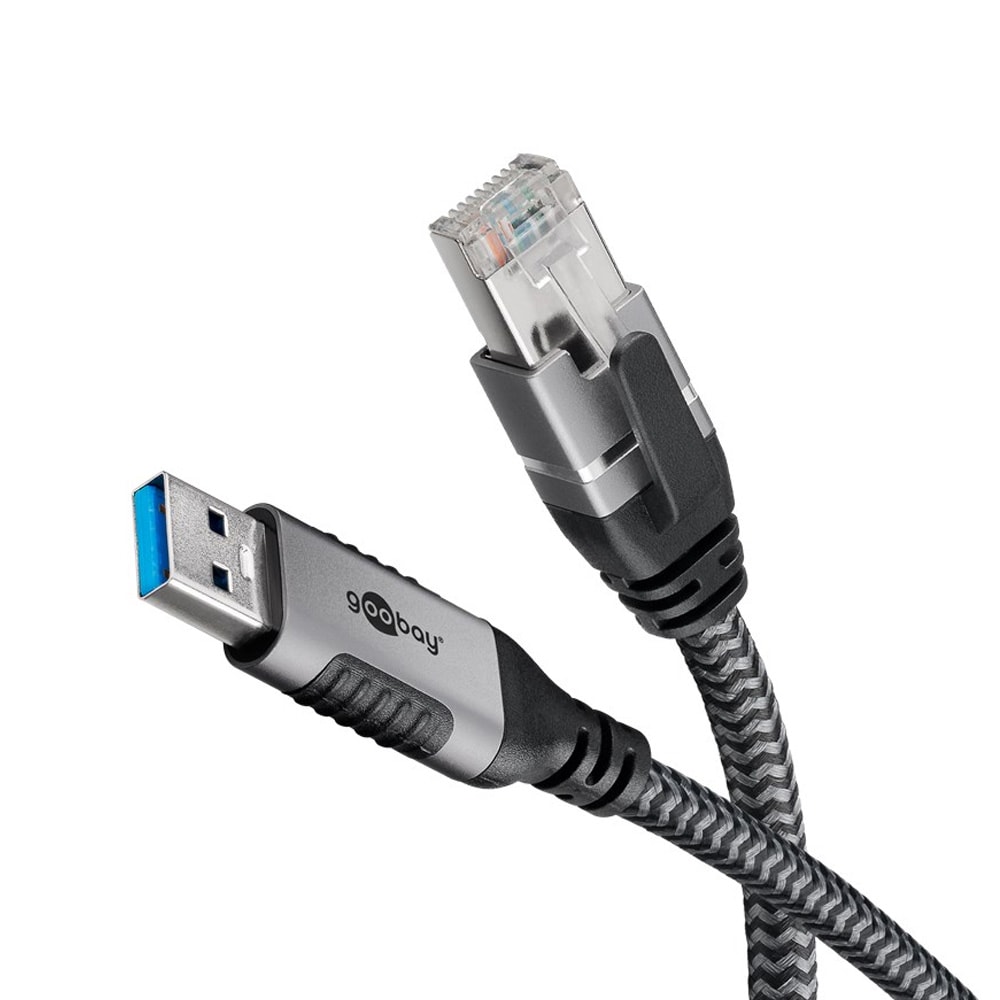 Goobay USB 3.0 RJ45-verkkoliitäntään 2m USB 3.0 - RJ45-verkkoliitin 2m