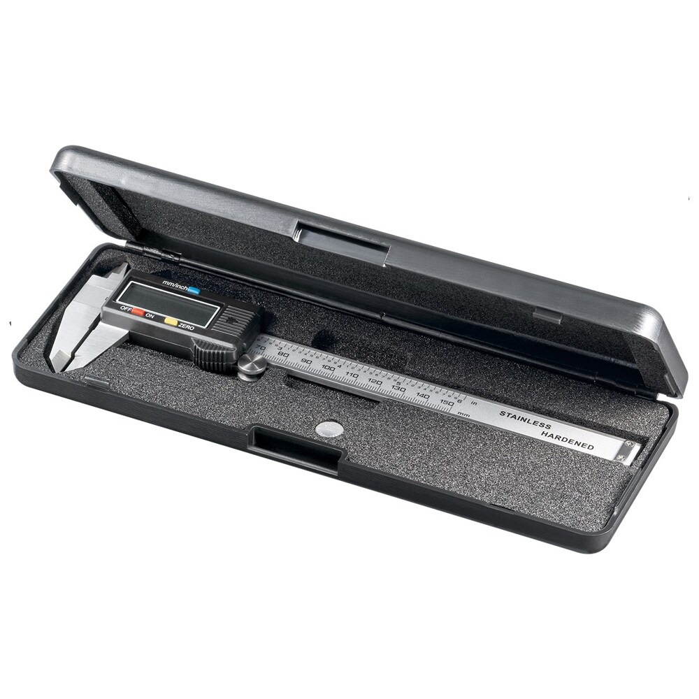 Digitaalinen työntömitta 0–150 mm – Ruostumaton teräs, LCD-näyttö, 0,01 mm tarkkuus